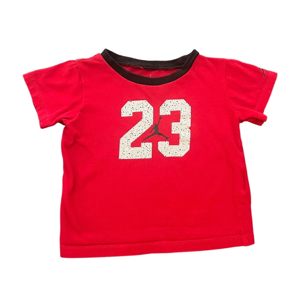 Jordan Kids Red 23 Jumpman Graphic T-Shirt 18M (0994)